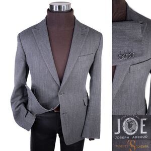 Joe by Joseph Abboud Sport Coat Jacker a Blazer Gray Sz 42R Two Button Wool Slim